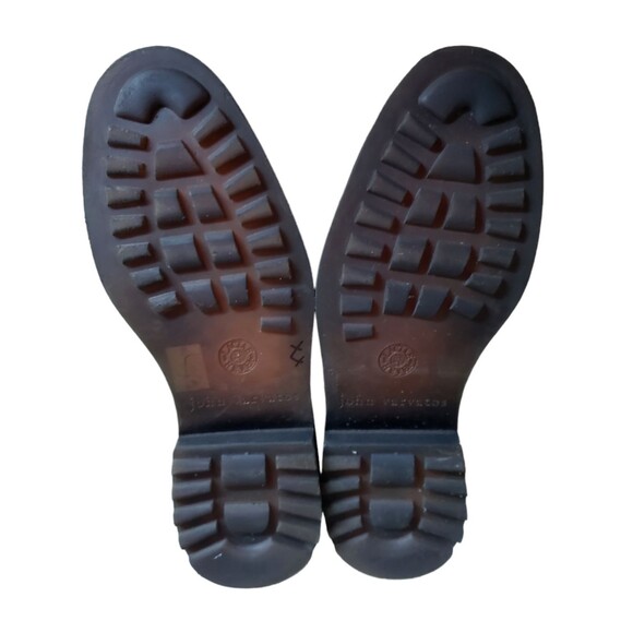 $698 John Varvatos Scarpe Derby Leather Shoes hand made Portugal men's Size 11 - Picture 11 of 11